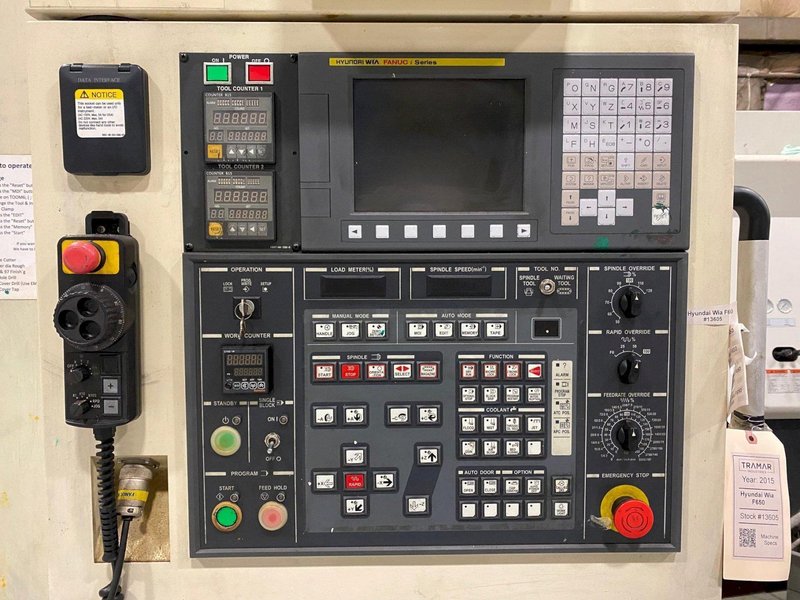 2015 Hyundai WIA F650 Vertical Machining Center (#5100)
