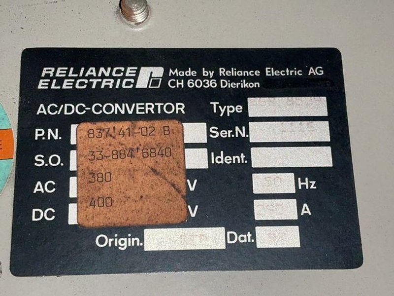 RELIANCE ELECTRIC AC/DC CONVERTER  -  837.41-02 B