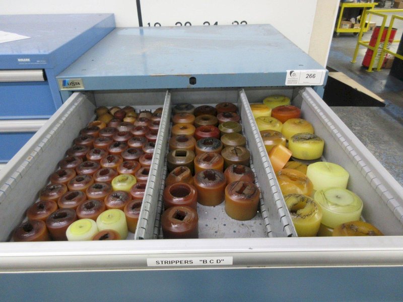 Lista Cabinet with 8 Drawers and Contents Wiedemann C3000 Turret Punch Strippers and Die Holders- Auction Item