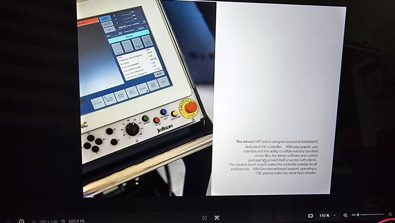 5′ x 10′ Jekran X-MW 105 CNC Plasma, 2023