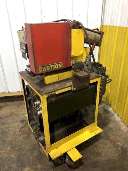 10&quot; x .080&quot; COIL JOINING TECH SHEAR BUTT END WELDER WITH MILLER ECONO TWIN HF WELDER: STOCK #19064