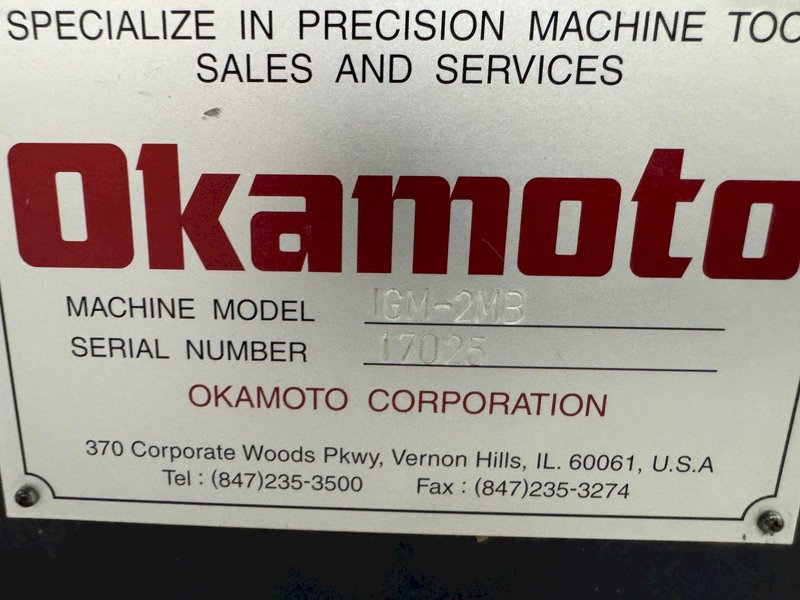 Okamoto IGM-2MB  Grind-X CNC Precision Internal Grinder