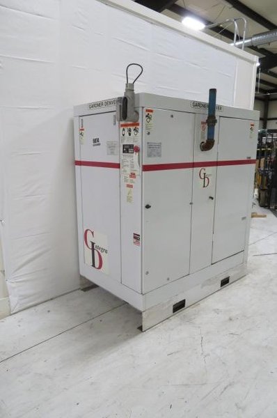 Gardner Denver Used EFE99A Air Cooled Compressor with Dryer, 75hp, 460V