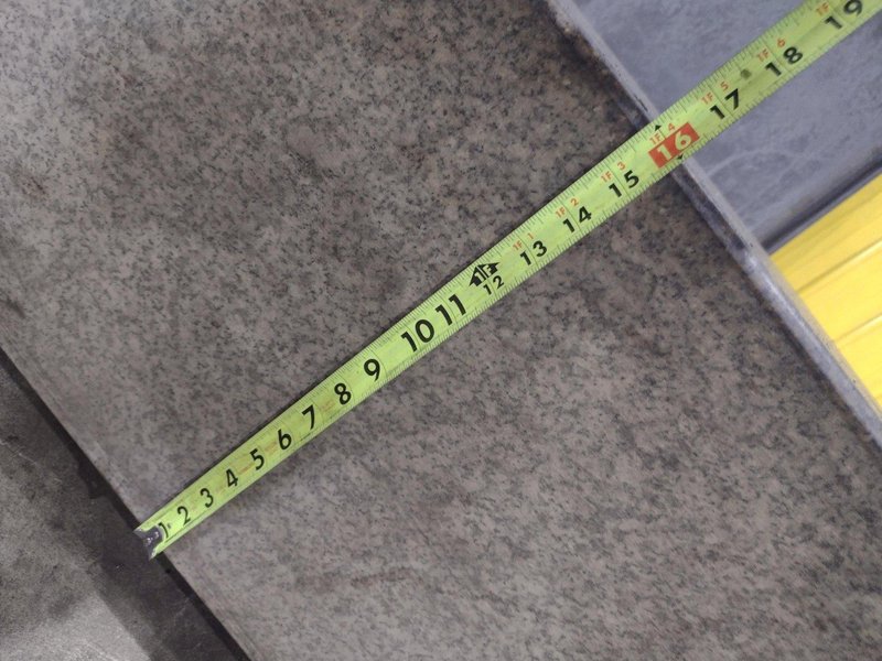 96" X 48" X 16" HERMAN GRANITE SURFACE PLATE W/ STAND: STOCK #23472