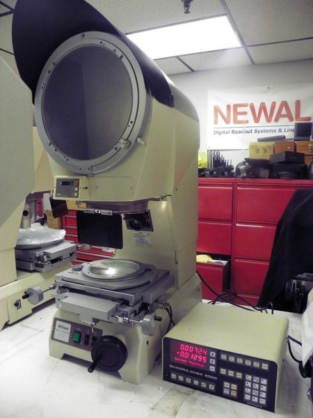 12&quot; NIKON Model V-12BD Bench Top Vertical Beam Optical Comparator, S/N 1100207.