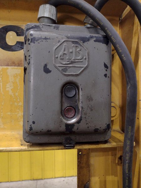 50 TON ENERPAC H-FRAME HYDRAULIC SHOP PRESS: YOBRO #23949