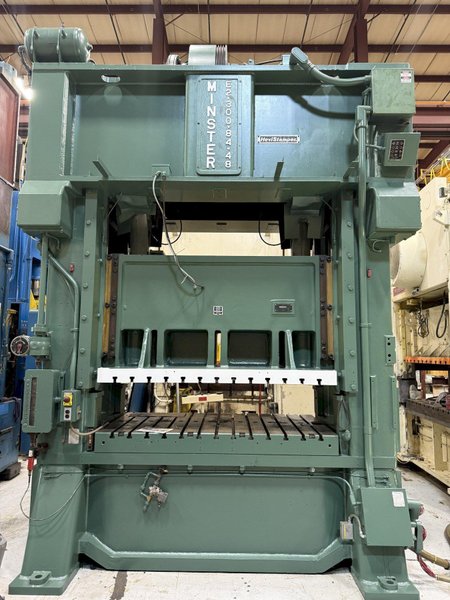 300-ton Minster E2-300-84-48 Hevi-Stamper Used Straight Side Stamping Press For Sale, Year 1981