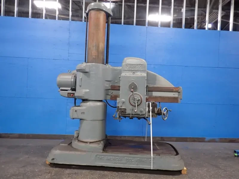 THE AMERICAN TOOL WORKS CO 4 FT ARM X  15" COLUMN RADIAL ARM DRILL