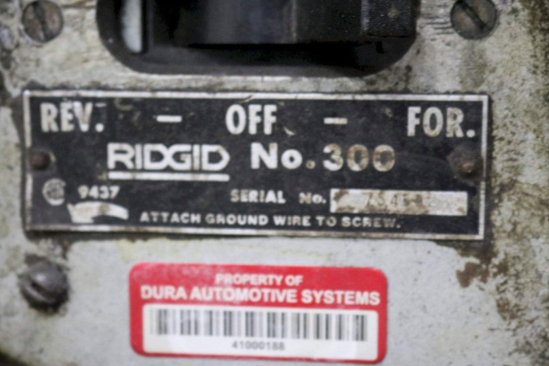 RIDGID MODEL #300 PIPE THREADER: STOCK #72236