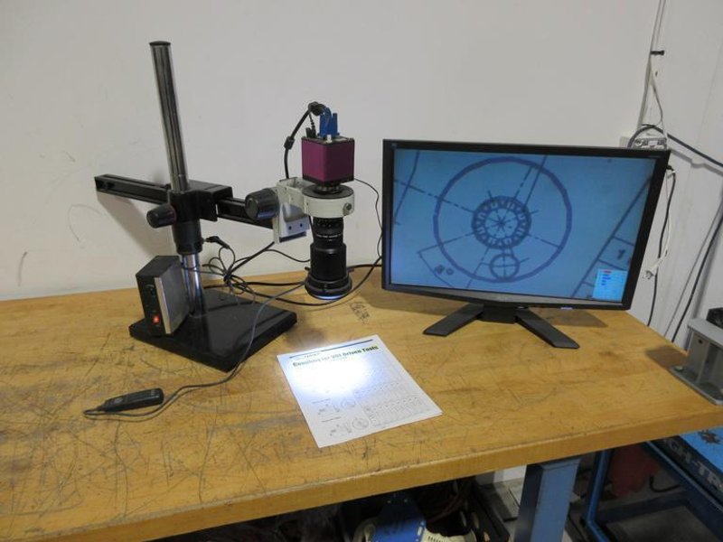Scienscope CC-WSXGA-CD 30fps HD Camera / Navitar TV Zoom 7000 Lens, with Adjustable Arm Base and Acer 21" Monitor- Auction Item