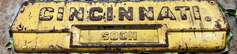 CINCINNATI #600H HYDRAULIC PRESS BRAKE