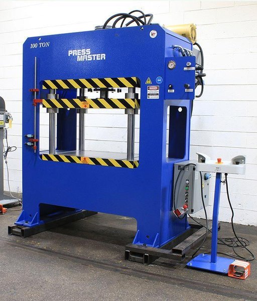 100 TON PRESSMASTER HYDRAULIC FOUR-POST PRESS MODEL 4PP-100 - 48 x 30