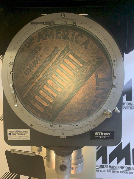 12" NIKON #V12 Bench Top Vertical Beam Profile Projector / Optical Comparator, s/n 236038