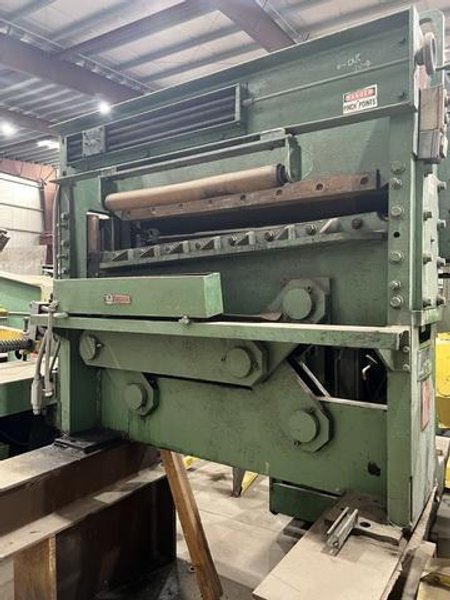 48" x .312" x 30,000# Loopco Slitting Line w/3 Heads Stock # 14255
