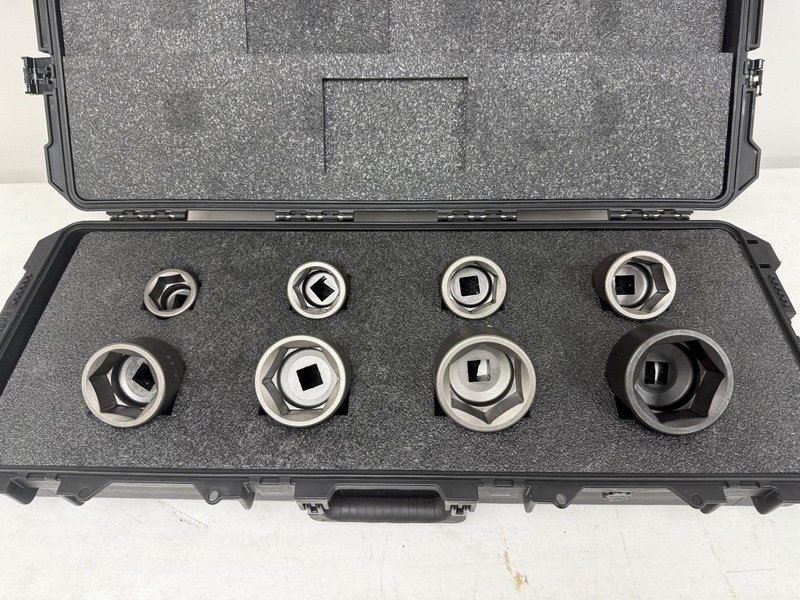 (8) 1-13/16&quot; to 3-1/8&quot; HYTORC 1&quot; HEX SOCKETS, FOR HYDRAULIC TORQUE WRENCH: YOBRO #24179