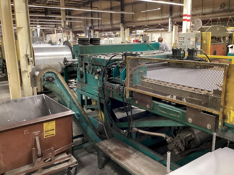 60” IOWA MODEL #GAF60-6 COIL SLEAR LINE WITH PUNCHES: YOBRO #24552