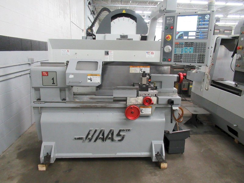 Haas TL-1 CNC Toolroom Lathe with Tailstock, 5C Collet Closer,  Coolant Pump and Tank