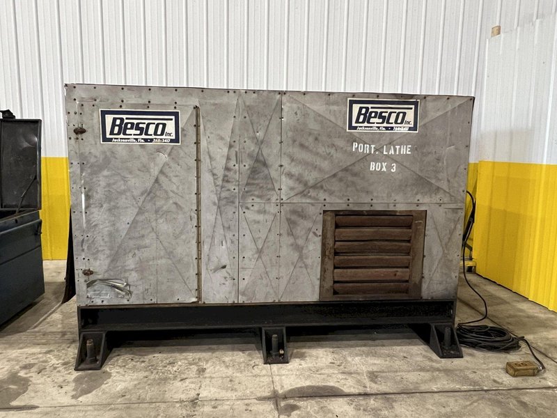 78" X 50' BESCO PORTABLE LATHE, ONSITE TURBINE WORK: STOCK #20735