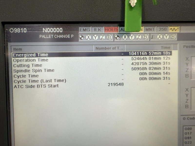 2012 Makino a61nx CNC Horizontal Machining Center For Sale