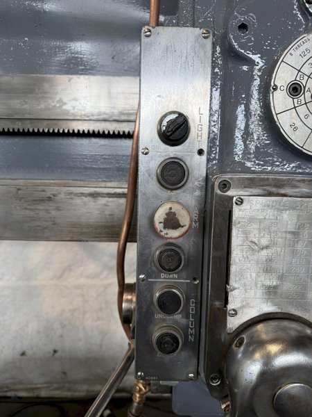 5' X 15" CARLTON MODEL 3A RADIAL ARM DRILL. STOCK # 0434026