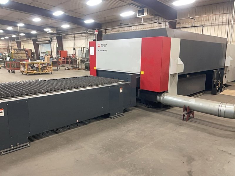 4000 Watt Mitsubishi ML3015SR-F-40-S Fiber Laser, 2020- 5′ x 10′ Table