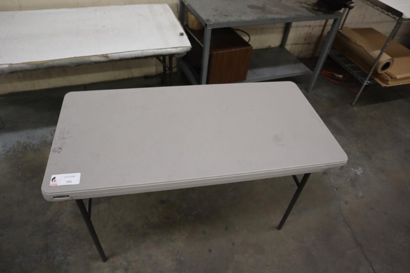 Plastic Lifetime Folding Table- Auction Item