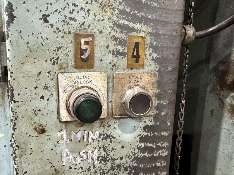 72” TABLE PANGBORN MODEL LK ROTOBLAST SHOT BLAST MACHINE: YOBRO #24357