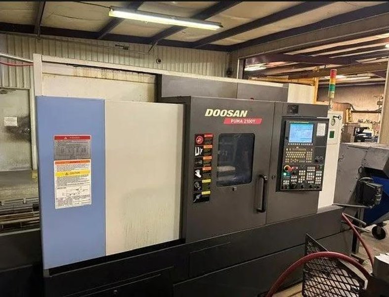 2014 Doosan Puma 2100Y Used CNC Horizontal Lathe For Sale