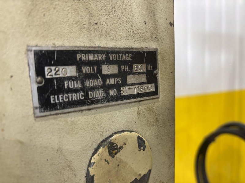 4,000 LBS X 18″ CWP MODEL #3RD18 PULL OFF DOUBLE END UNCOILER COIL REEL USED