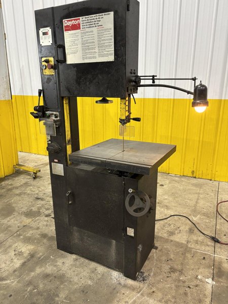 18" DAYTON MODEL #4TK02 VERTICAL BANDSAW W/ BLADE WELDER: YOBRO #23855