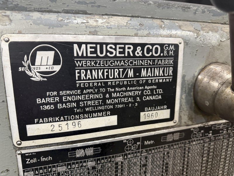 32"/46" X 144" MEUSER GAP BED ENGINE LATHE 3-1/8" HOLE: YOBRO #25908