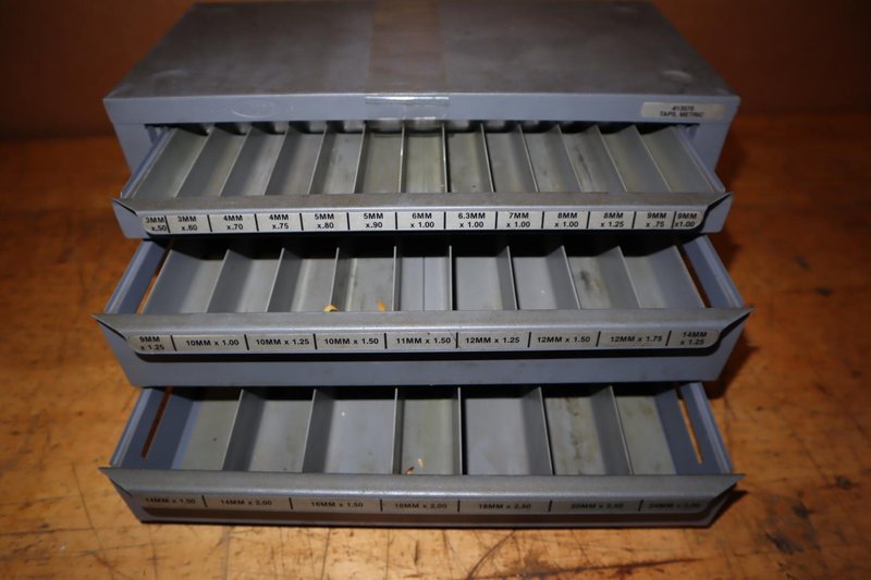Huot 3-Drawer Metric Tap Index- Auction Item