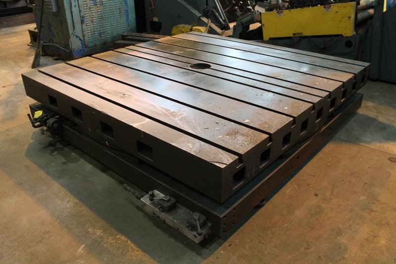 96&quot; X 96&quot; GIDDINGS &amp; LEWIS ROTARY AIR LIFT TABLE: STOCK #10946