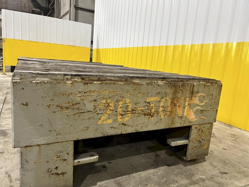 20 TON X 60" X 120" RAIL MOUNTED HEAVY DUTY TRANSFER CART: STOCK #14599