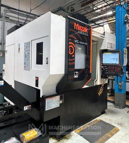 Mazak VC-500A/5X 5-Axis CNC Vertical Machining Center – TSC, 12,000 RPM Mill