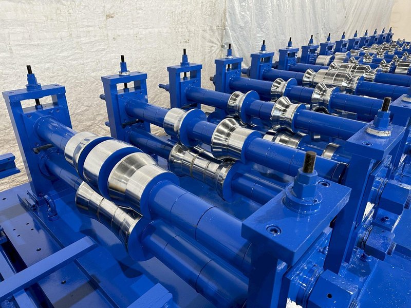 14 STAND X 3-1/2&quot; X 50&quot; BRADBURY SHADOW PANEL RAFTED ROLLFORMING LINE. STOCK # 0205722