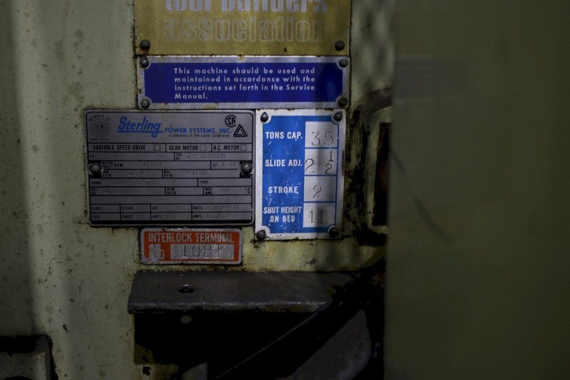 35 TON BLISS PRESS: STOCK #76364