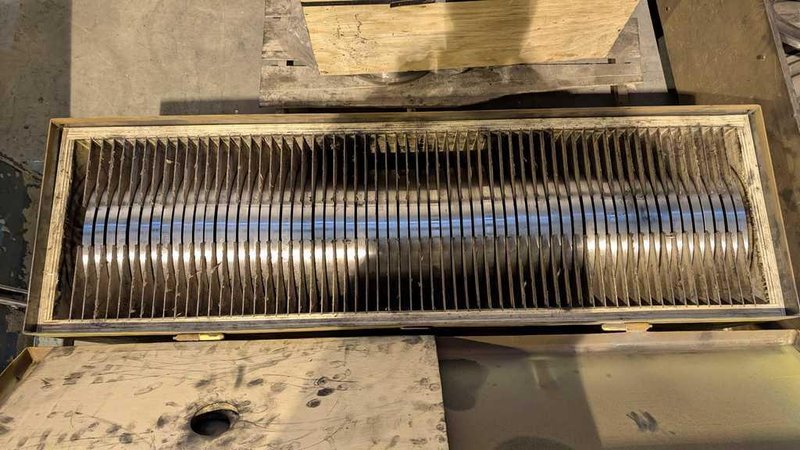 72" X 10" / 52" X 10" PAXSON SLITTER HEADS AND BASE STOCK# 4045