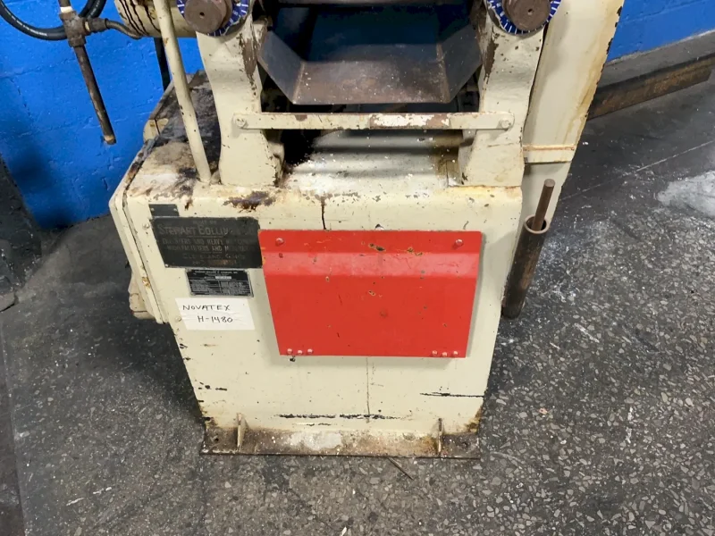 STEWART BOLLING &amp; CO. TWO 11”X6” ROLLS, 7.5 HP TWO-ROLL RUBBER AND PLASTICS LABORATORY HORIZONTAL MIXING MILL  -  5281