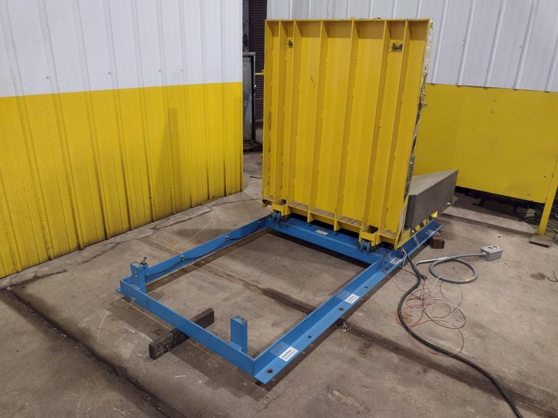 4,000 LBS X 48" X 48" MAX MODEL #LPTT-UP-40-90 HYDRAULIC TILT UPENDER 90 DEGREE FLIP TABLE: YOBRO #25894