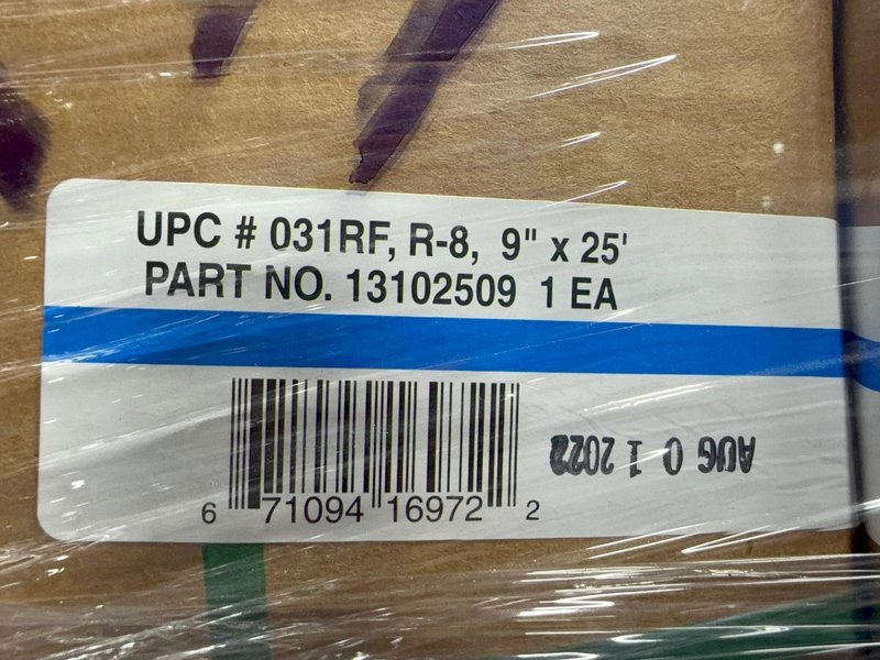 ATCO RUBBER PRODUCTS 9” X 25’ FLEXIBLE DUCTING   -  13102509