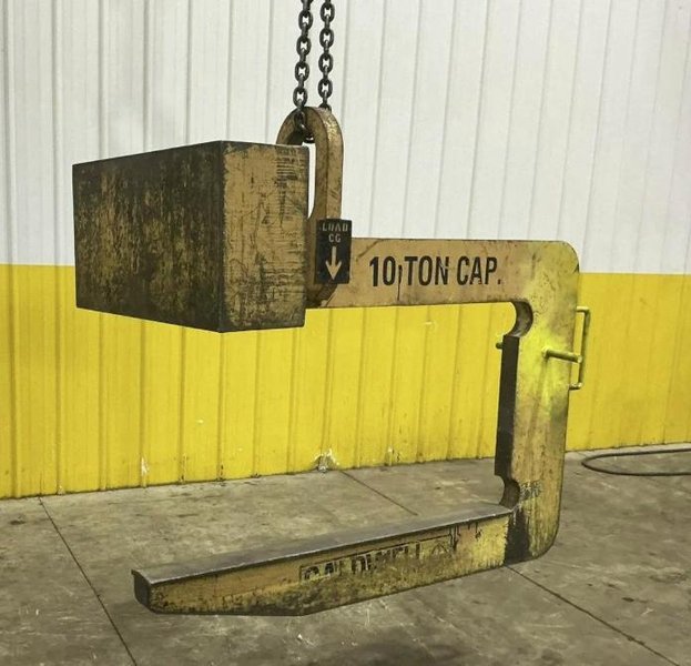 10 TON X 60" CALDWELL #82RC-10-60 COIL LIFT C-HOOK. STOCK # 0435926