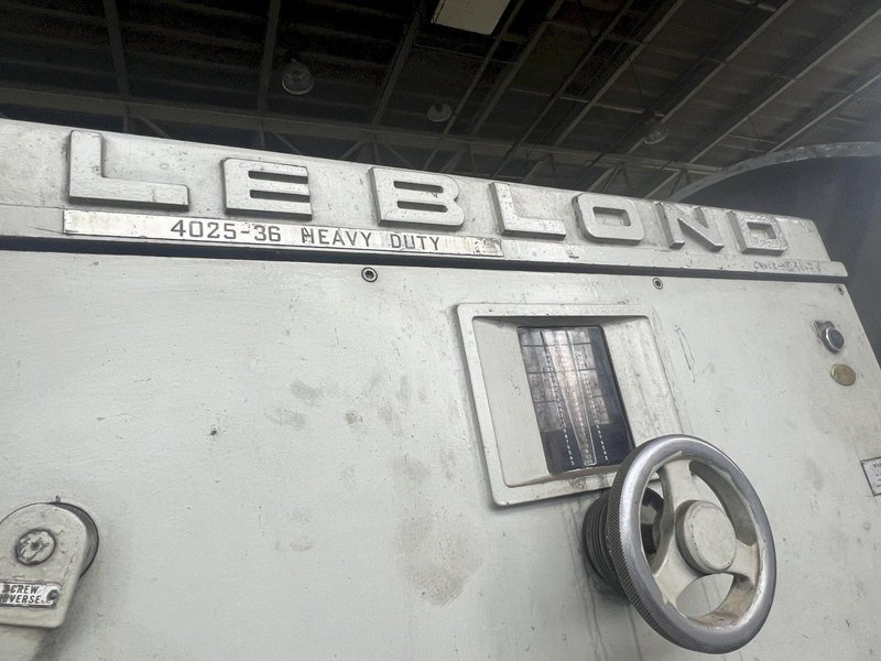 LEBLOND MODEL #4025-36 50"/130" X 230-362" HEAVY DUTY SLIDING BED GAP LATHE .STOCK # 0637323