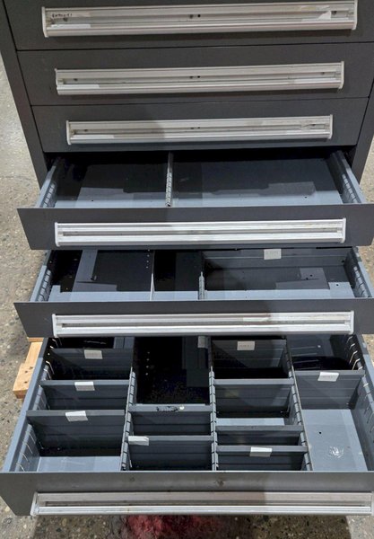 STANLEY VIDMAR 9 DRAWER MODULAR CABINET USED