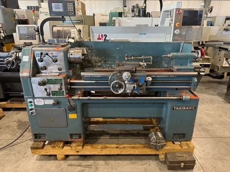 TAKISAWA TSL-1000CD 14”/22” x 40”cc Gap Lathe #7565
