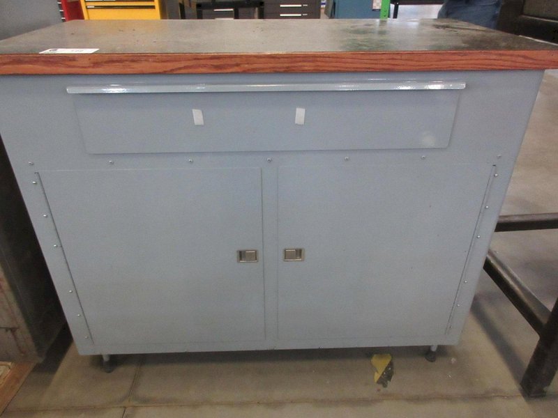 Shipping Desk, Metal with Laminate Top, 1-Drawer, 2-Door- Auction Item