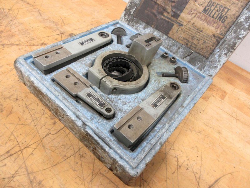 K-F Bridgeport Offset Milling Attachment for Internal Milling, Boring, Slotting, Grooving, Profiling- Auction Item