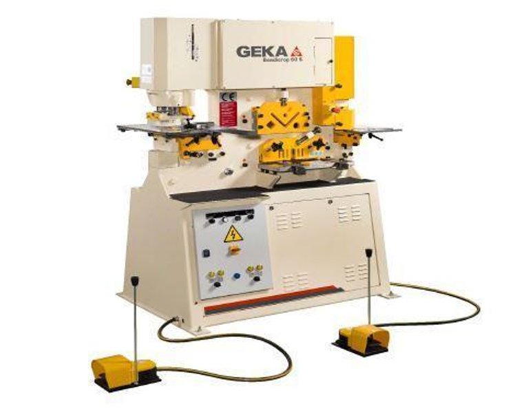 67 Ton, New Geka Hydraulic Ironworker Model Bendicrop 60S - Dual Operator