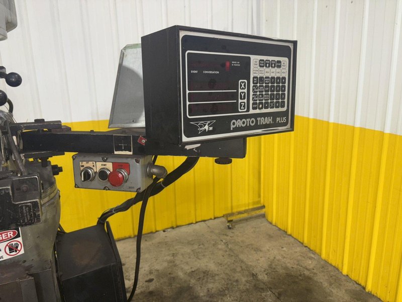1.5 HP BRIDGEPORT 2 AXIS  CNC VERTICAL RAM TYPE MILL WITH PROTOTRAK PLUS CONTROL: YOBRO #24118
