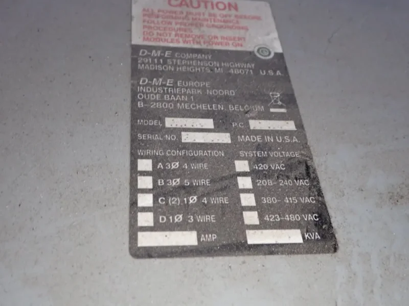 D-M-E COMPANY TEMPERATURE CONTROLLER